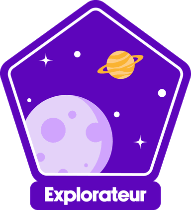Badge Explorateur de Planètes